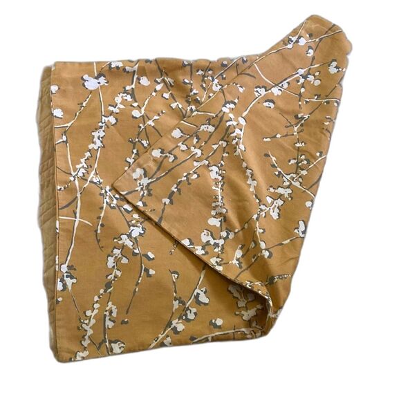 WEST ELM Pottery Barn Cherry Blossom Pillow Cover Sham Beige Standard 20 x 26 in - Picture 2 of 8